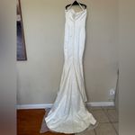 House Of CB  'Giselle' Ivory Satin Strapless Bridal Gown NWOT size‎ XS Photo 4