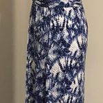 Michael Kors NWT MICHAEL Sleeveless Blue & White Tie-Dye Maxi Dress Photo 3