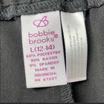 Bobbie & Brooks Black midi skirt elastic waist band in the back L Photo 5