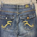 Rock & Republic Rock Republic Bootcut Jeans Embellished Pockets Dark Wash Denim Size 6 Flare Photo 6