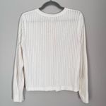 Barefoot Dreams  CozyChic Ultra Lite Ribbed Knit Cardigan Sweater Pearl White S Photo 4