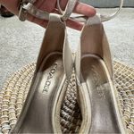 Coach Women’s Kit Wedge Espadrille Leather Ankle Strap Signature in Cream 7B Photo 14