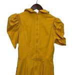 C/MEO COLLECTIVE Button Front Puff Sleeves Jumpsuit Marigold Women’s Size S Photo 4