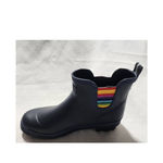 landchief size 8 rubber rainbow shoes woman Black Photo 8