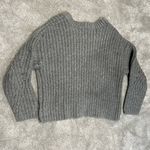 Aerie  Cozy Gray Oversized Crew Neck Sweater Size S Photo 5