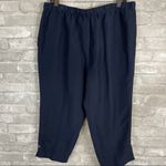 cj banks  Linen Navy Capris Photo 2