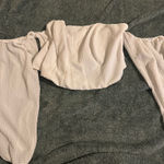 Wild Fable XXL White Waffle Texture Puff Sleeve Top – Boned Corset Style Photo 1