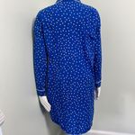 Soma  Long Sleeve Blue and White Polkadot Nightshirt medium Photo 3