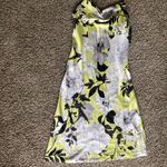 Sara Michelle Floral Cowl Neck Satin Slip Maxi Dress NWT Yellow Size M Photo 1