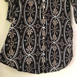 Haute Hippie  Ginny Dress M NWT Black w/ palm trees Photo 5