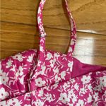 ZARA  Floral Corset Bodysuit Pink & White thin streps sleeveless Sz L Photo 10