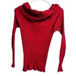 United States Sweaters Off the Shoulders Red Sweater Size Medium Photo 0