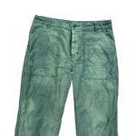 Free People  Stormbringer Green Distressed Utility Straight Leg Pants Sz 29 Boho Photo 8