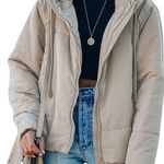 Amazon Brown Puffer Hooded Jacket Photo 4