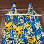 Mama Hawaii beachwear Floral Sleeves‎ Maxi Dress Women Small Vacation Resort Blue Photo 12