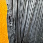 Anthropologie  Somerset Satin Short Sleeve Long Maxi Dress Black XS Photo 5