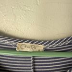 Olivia Rae  Size Large Blue Striped Rayon Soft Knee Length T Shirt‎ Dress Photo 4
