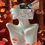 Nine West Purple star shape stud earring gold tone Open Loop Photo 5