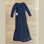 marina navy blue new nwt evening sequin lace formal dress Photo 7