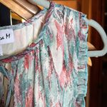 Veronica M NWT MYRANDA CHIFFON SLEEVELESS SMOCKED MINI DRESS SIZE LARGE Photo 3