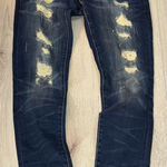 Rock Revival  Dark Blue distressed ankle Skinny Jeans denim Photo 0