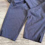 Athleta Brooklyn Sleeveless Textured Jumpsuit Womens 16 V Neck Pockets Blue Gray Photo 3