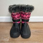 Jands by Transco Geometric Print Women’s Snow Boots Pink Size 6 Photo 4