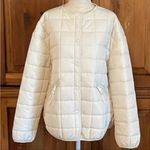 Rebecca Minkoff  Box Quilted Puffer Jacket  Large Natural Photo 2