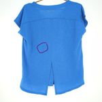 Lilly Pulitzer Luxletic Brodie Blue V-Neck T- Shirt Top Split Back Tee - Size XS Photo 9