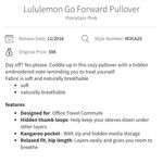 Lululemon Go Forward Pullover in Porcelain Pink Size 4 Photo 8