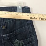 Bebe  ladies darkwash wide leg flare denim jeans size 27 Photo 4