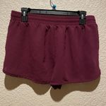 Woman’s Short Shorts Burgundy Color Front Pockets Pre Photo 2
