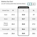 NEW Off The Shoulder V Neck Long Sleeve Ruffle Flowy Mini Dress L Purple Size L Photo 5