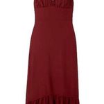 Reformation NWT Embry in Plum Tie Strap Georgette Midi Tank Dress 10 Photo 0