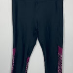 Under Armour compression capris purple snake skin print size small Photo 0