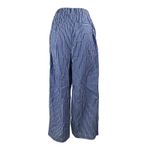 The Frankie Shop  Blue Striped High Rise Baggy Wide Leg Sleepwear Pajama Pants S Photo 1