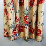 THE GREAT 100% Silk Viola Echo Rose Floral Print Maxi Skirt Size 2 Red Photo 5