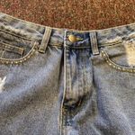 Super down rhinestone jean shorts size 25 Photo 3