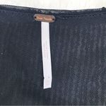 Free People New Christa Black Wrap Sequin Romper Mini Dress Long Sleeves Size XS Photo 5