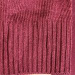 By & By Long Sleeve Knit Ribbed Mini Sweater Dress Burgundy NWT Medium #1117G3J Red Photo 6