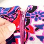 Mary Roberts New York Purple And Pink Paisley Long Sleeve Maxi Dress Size XL Photo 3