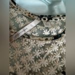 LC Lauren Conrad Top with Daisy White Lace Yoke. Mini Floral Print. Soft, Flowy. Photo 6