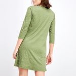 Nine Britton NEW NWT  STITCH FIX Skylee Brushed Knit Dress Olive Green Polka Dot Photo 2