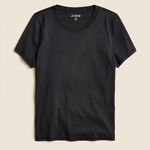 J.Crew NWT BY407 Pima Cotton Slim-fit T-shirt For Women Black Sz S Photo 0