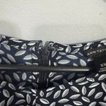 Ann Taylor  Navy Dark Blue, Gray & White Women's Pleated Top Plus Size XXL Photo 3