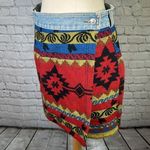 Bum Equipment 90's Southwestern Wool Blend B.U.M. Equipment Denim Mini skirt Size 13 Vintage Photo 0