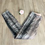 L'Agence  Margot Snakeprint Shiny Skinny Jeans Photo 2