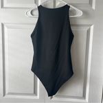 REORIA Women Bodysuit Office Formal Wear Top Sleeveless Blouse Black Silki Small Photo 4