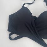 Carmen Marc Valvo  Bikini Top Small Swim Beach Black Wrap Twist Beach Resort NWT Photo 5