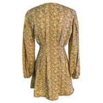 Free People  Size 4 Floral Portobello Mini Dress Tencel Linen Blend Yellow Photo 1